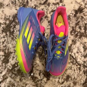 adidas F50 League TF Turf Pink Multi Men Soccer Shoes IE1230 Men Size 6 Women 7